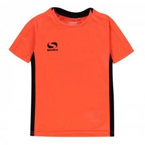 Sondico T Shirt Infants - FluOrange/Black