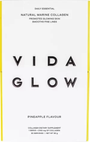 Vida Glow Daily Essential Natural Marine Collagen Sachets 30 x 3g Pineapple