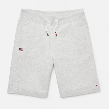 Tommy Hilfiger Boys' Rib Insert Sweat Shorts - Light Grey Heather - 10 Years