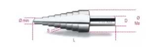 Beta Tools 425/5 HSS Stepped Drill Dia: 20-30mm L: 97mm 004250017