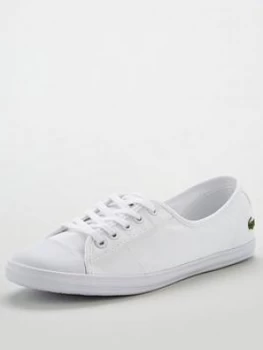 Lacoste Ziane Bl 2 Cfa Plimsoll - White/White, Size 7, Women