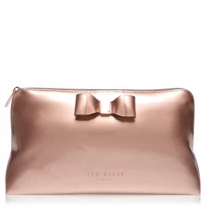 Ted Baker Alley large bowcos makeup bag - rosegold