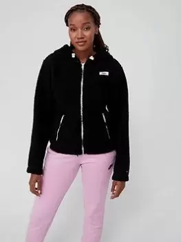 Nike Cozy Full Zip Hoodie - Black, Size XL, Women