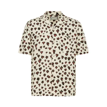 AllSaints Romansu Short Sleeve Shirt - Beige