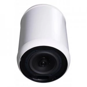 Full-bandwidth open-ceiling pendant speaker White