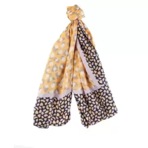 Barbour Womens Animal Print Wrap Scarf Papaya