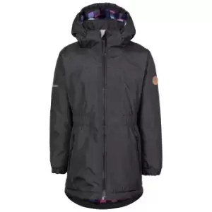 Trespass Girls Bertha Waterproof Jacket (7-8 Years) (Black)