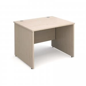 Maestro 25 PL Straight Desk 1000mm x 800mm - Maple Panel Leg Design