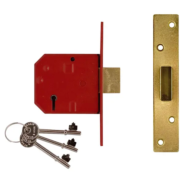 Union 2134E 5 Lever BS Mortice Deadlock Satin Chrome Finish 79.5mm... J2134E-SC-3.00