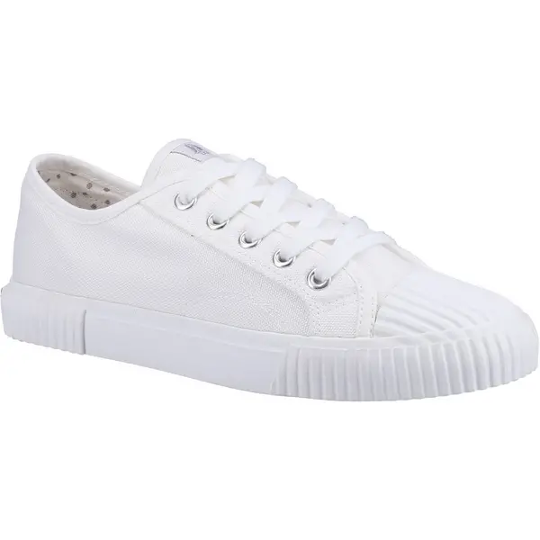 Hush Puppies Womens Brooke Lace Up Canvas Shoes Trainers - UK 5