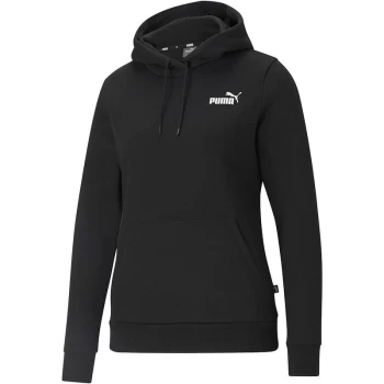 Womens ESS Small Logo Hoodie - XSmall - Black - Puma