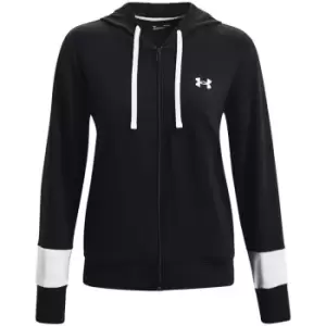 Under Armour Colour Block Zip Hoodie Womens - Black