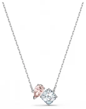 Swarovski Attract Soul Rhodium Plated Necklace Pink Jewellery