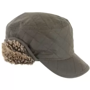 Barbour Mens Stanhope Trapper Wax Hat Olive Medium