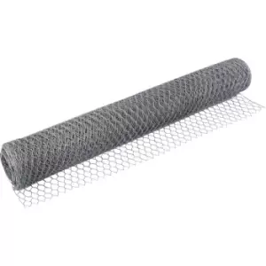 10m x 90cm x 25mm Galvanised Steel Chicken Garden Wire Netting / Fencing