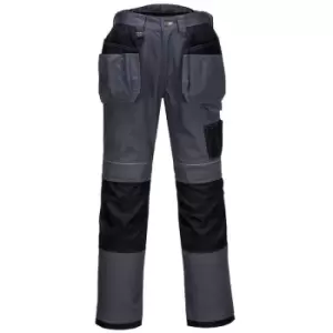 Portwest Mens PW3 Work Holster Trousers (38/R) (Zoom Grey/Black) - Zoom Grey/Black