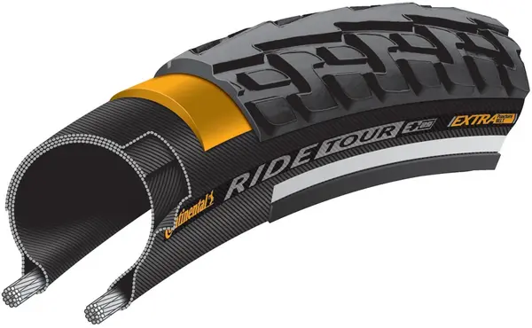 Continental Ride Tour Tyre Wire Bead 700X28 Black