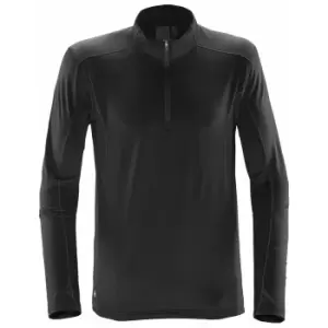 Stormtech Mens Pulse Zip Neck Fleece Top (M) (Black/Carbon)