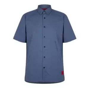 Hugo Ebor Short Sleeve Shirt - Blue