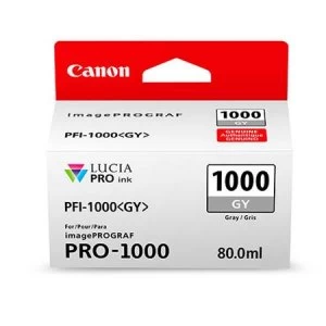 Canon PFI1000 Grey Ink Cartridge