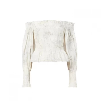 AllSaints Lara Dover Top - White