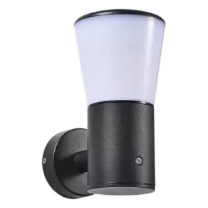 Zink GAMMA Outdoor Wall Light with Dusk Til Dawn Sensor Black