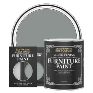 Rust-Oleum Gloss Furniture & Trim Paint - SLATE - 750ml