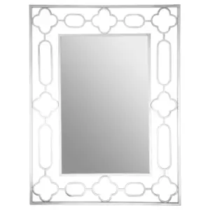 Premier Housewares Merlin Silver Patterned Wall Mirror