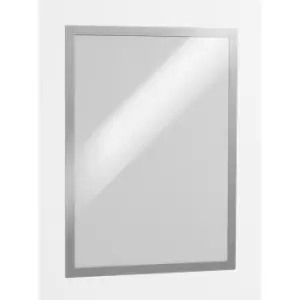 Durable DURAFRAME display frame, self adhesive, magnetic, for A3, silver frame, pack of 6