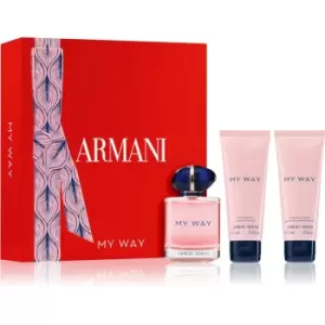 Giorgio Armani My Way Gift Set 90ml Eau de Parfum + 75ml Body Lotion + 75ml Shower Gel