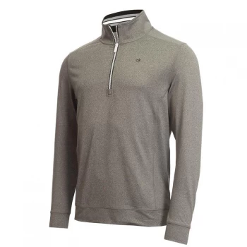 Calvin Klein Golf half Zip Top - Silver Marl