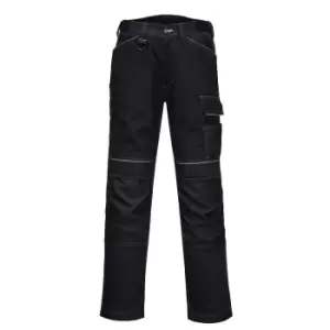 Portwest Mens PW3 Work Trousers (30R) (Black)