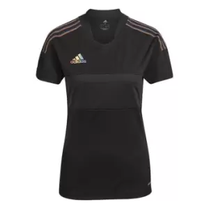 adidas Tiro Pride T Shirt Ladies - Black