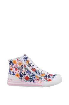 White 'Jazzin Malden' Floral Print Shoes