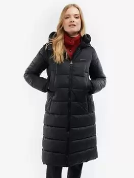 Barbour Buckton Quilt Jacket- Black, Size 14, Women