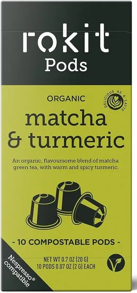 Rokit Organic Matcha & Turmeric Coffee 10 Pods