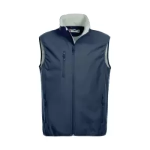 Clique Mens Basic Softshell Gilet (S) (Dark Navy)