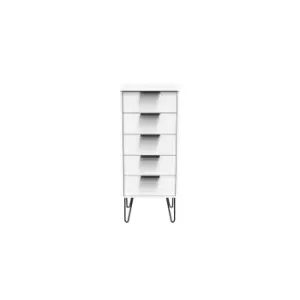 Welcome Furniture Hirato 5 Drawer Locker - White Matt