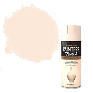 Rust-Oleum Painter's touch Ivory silk Satin Multi-surface Decorative spray Paint 400ml