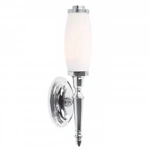 2 Light Bathroom Wall Light Polished Chrome IP44, G9