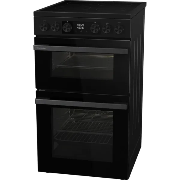 Hisense Hi6 Max HDCEC5C10B 50cm Electric Cooker with Ceramic Hob - Black - A Rated