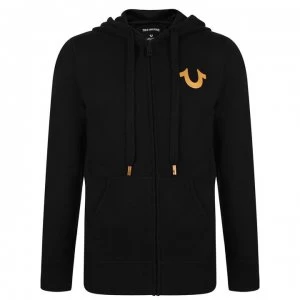 True Religion Zip Hoodie - Black/Gold