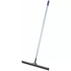 Loops - 600mm Rubber Blade Floor Squeegee - Aluminium Handle - Metal Support Beam