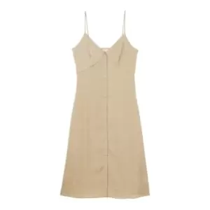 Calvin Klein Jeans Button Through Slip Dress - Green