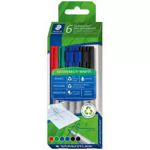 Staedtler Lumocolor NonPermanent-Marker 316F 6er Etui Gehause aus...