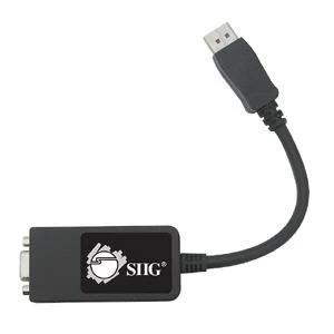 Siig CB-DP0082-S1 20-Pin DisplayPort M 15-pin VGA F Black cable interface/gender adapter