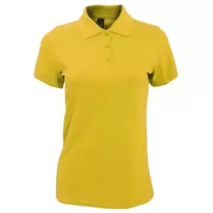 SOLs Womens/Ladies Prime Pique Polo Shirt (3XL) (Gold)