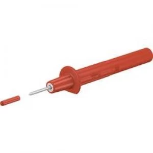 Safety test probe 4mm jack connector CAT II 1000 V Red Staeubli