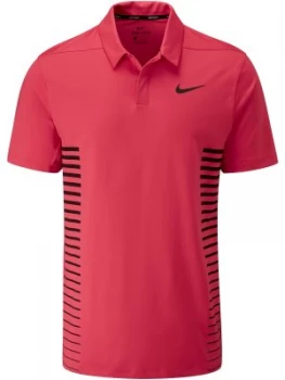 Mens Nike Dry Print Polo Pink