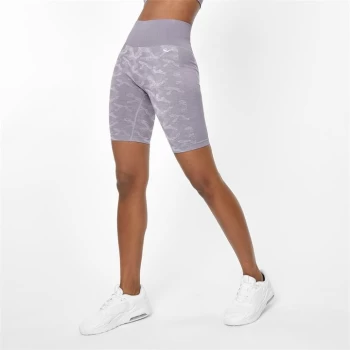 Everlast Seamless Camo Cycling Shorts - Lilac